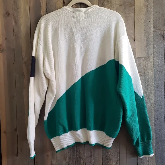 Vintage LaMode Sweater L Large 90's V-Neck Oversized - Picture 4 of 5